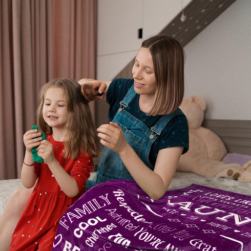 Best Aunt Ever Blanket Gift of Love  Appreciation